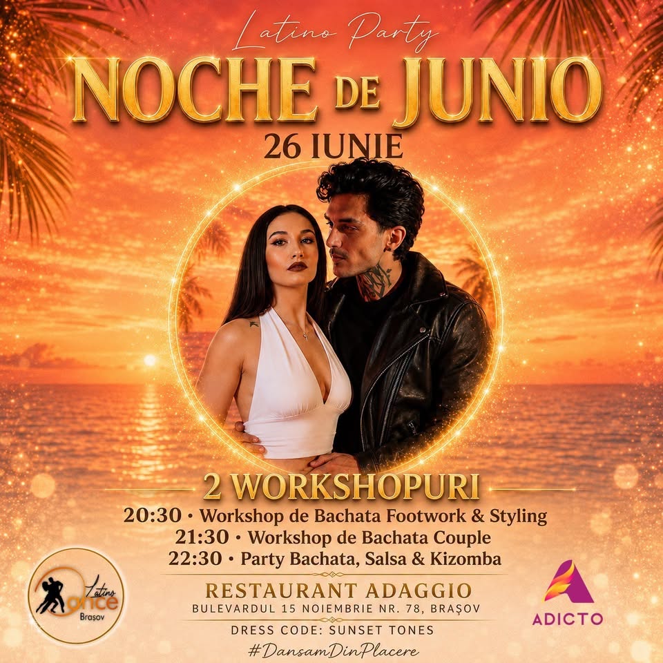 🔥 Latino Party • Noche de Junio cu Andrea și Rusu🔥