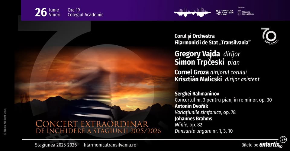 Concert extraordinar de închidere a stagiunii 2025/2026
