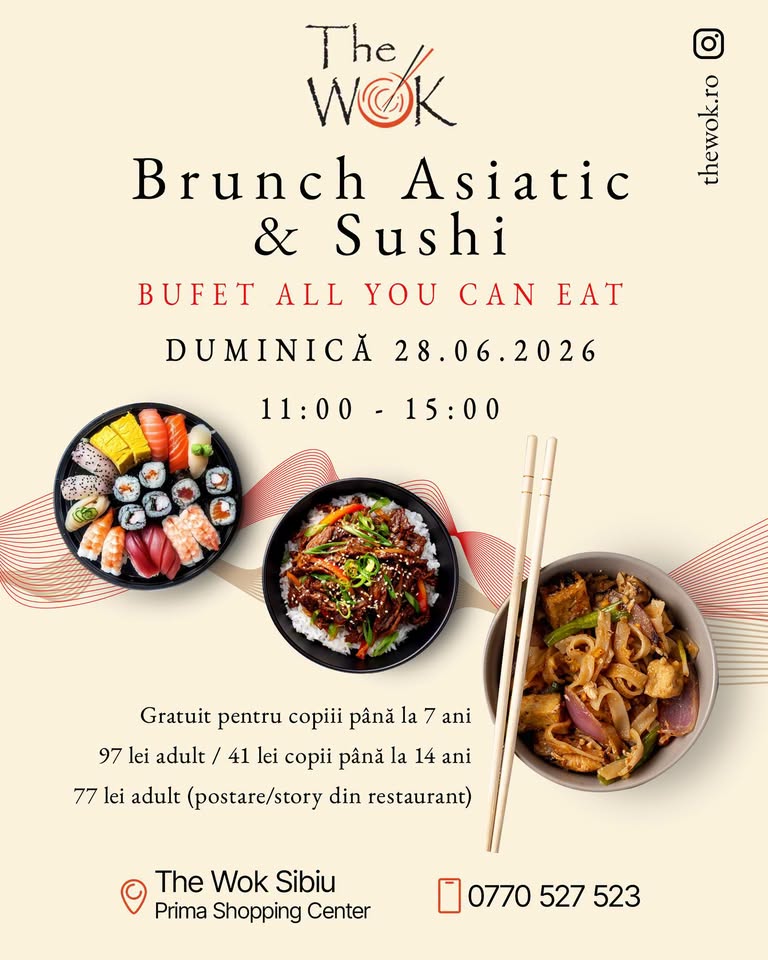 Brunch Asiatic & Sushi @ The Wok Sibiu
