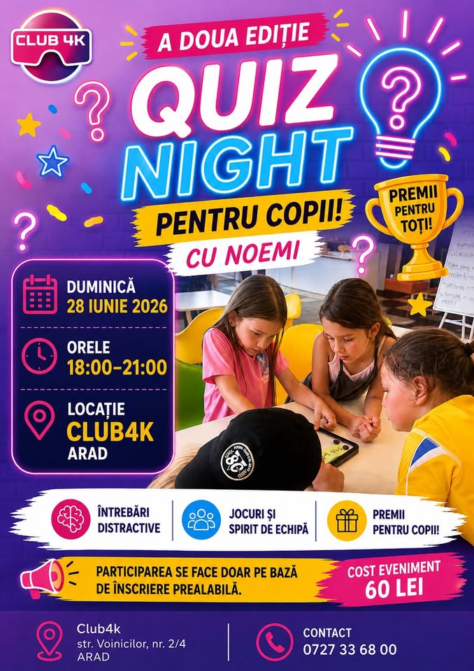 Quiz night – a doua ediție