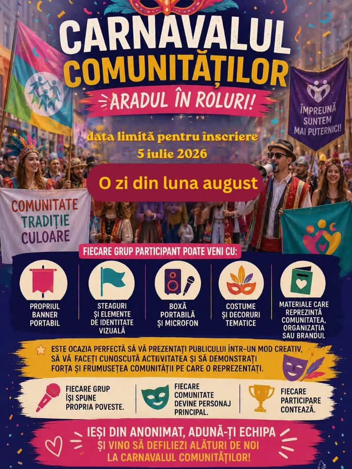 Aradul în roluri! 🥁 defilarea comunităților 🎭