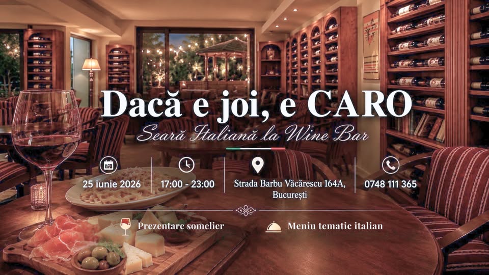 Seară Italiană @Wine Bar
