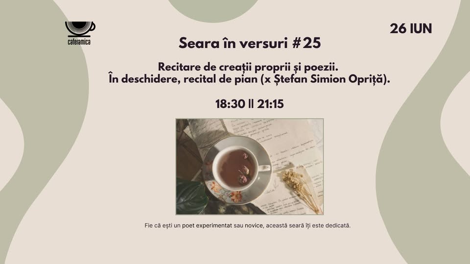 Seara în Versuri #25 x Ștefan Opriță | @Caferamica, Iași