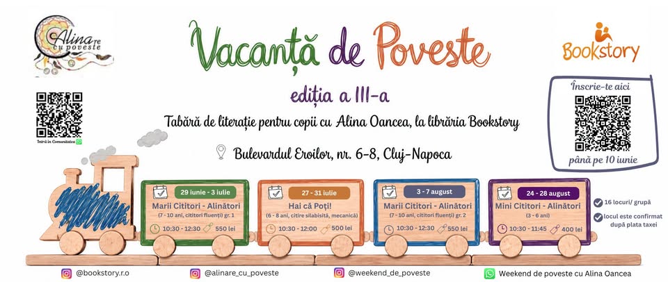 Vacanță de Poveste la Bookstory, cu Alina Oancea | Ediția a III-a, 2026