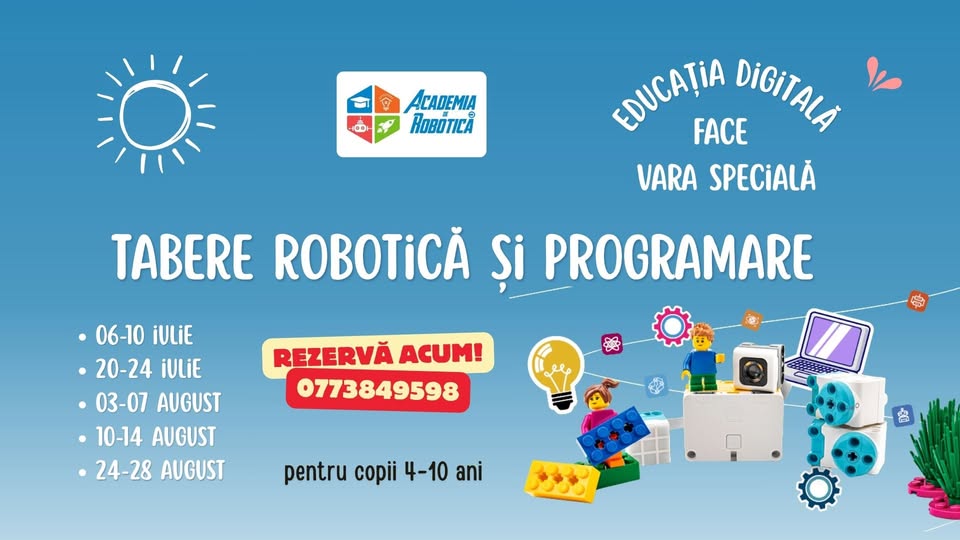 TABĂRĂ de ROBOTICĂ & PROGRAMARE pentru copii