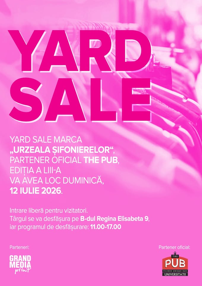 Yard Sale by Urzeala Șifonierelor București – ediția a LIII-a