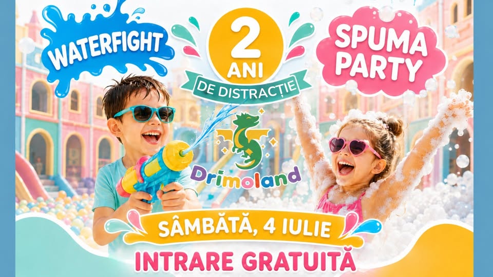 Sฤrbฤtorim 2 ANI de DRIMO cu INTRARE GRATUITAฬ รฎn 4 iulie!