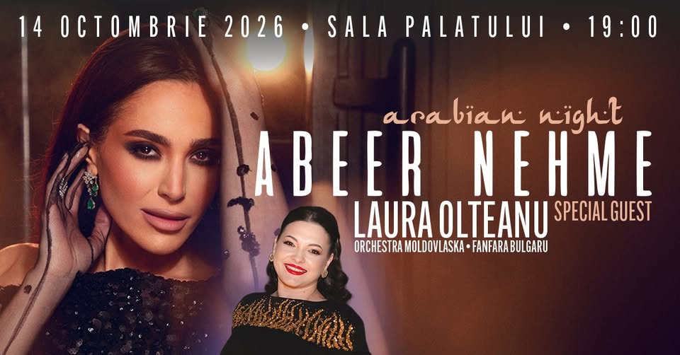 Arabian Night cu ABEER NEHME – Concert extraordinar la Sala Palatului — București