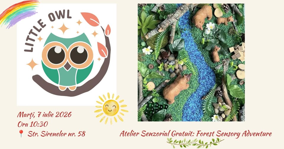 Atelier senzorial gratuit: FOREST SENSORY ADVENTURE