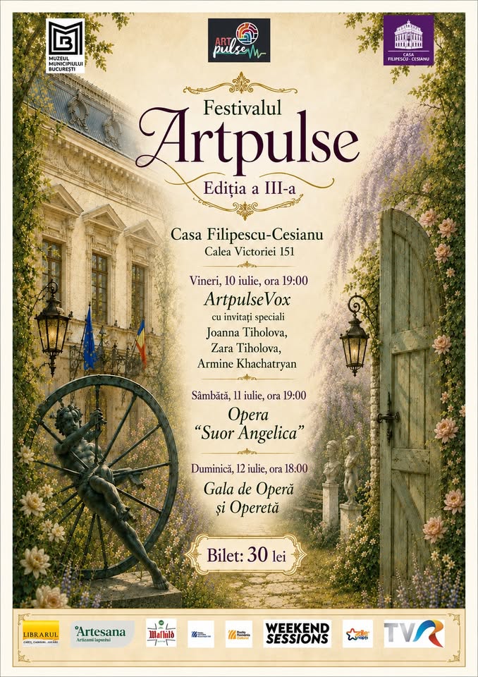 Cea de-a treia ediție a Festivalului Artpulse, la Casa Filipescu-Cesianu
