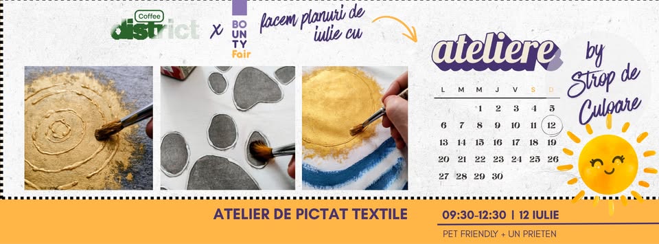 Atelier pictură pe tricouri