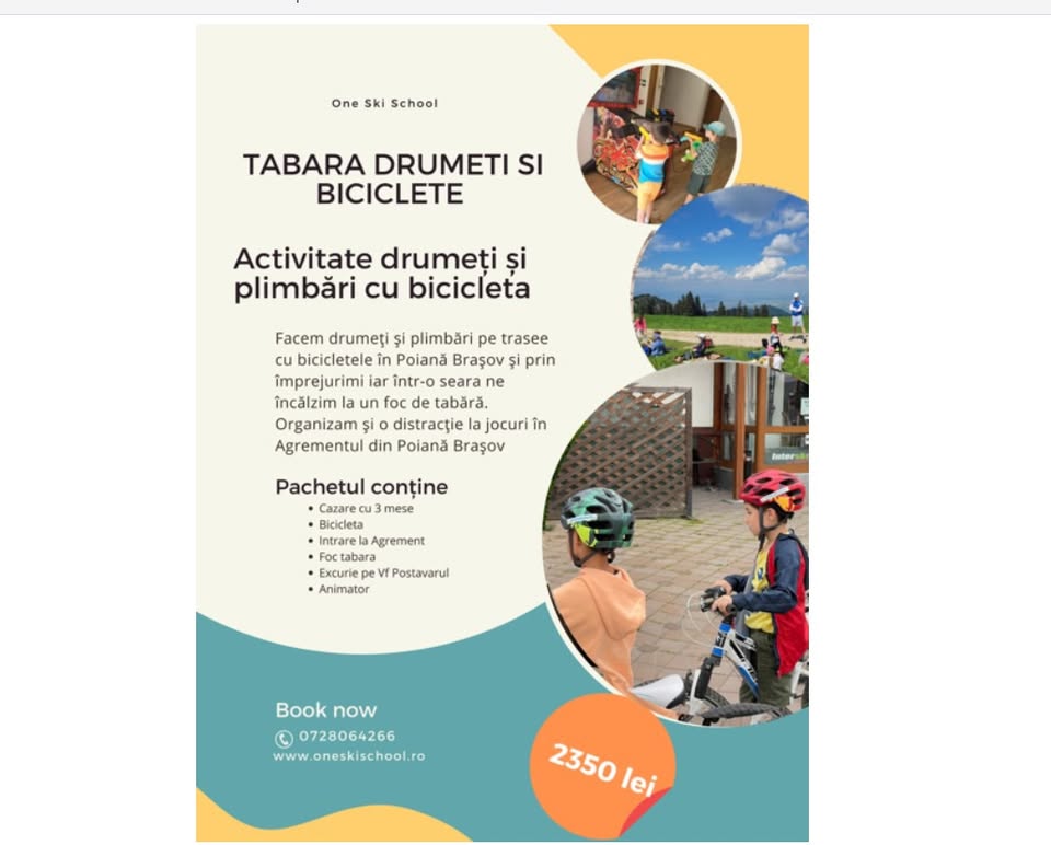 Tabara drumetie și biciclete