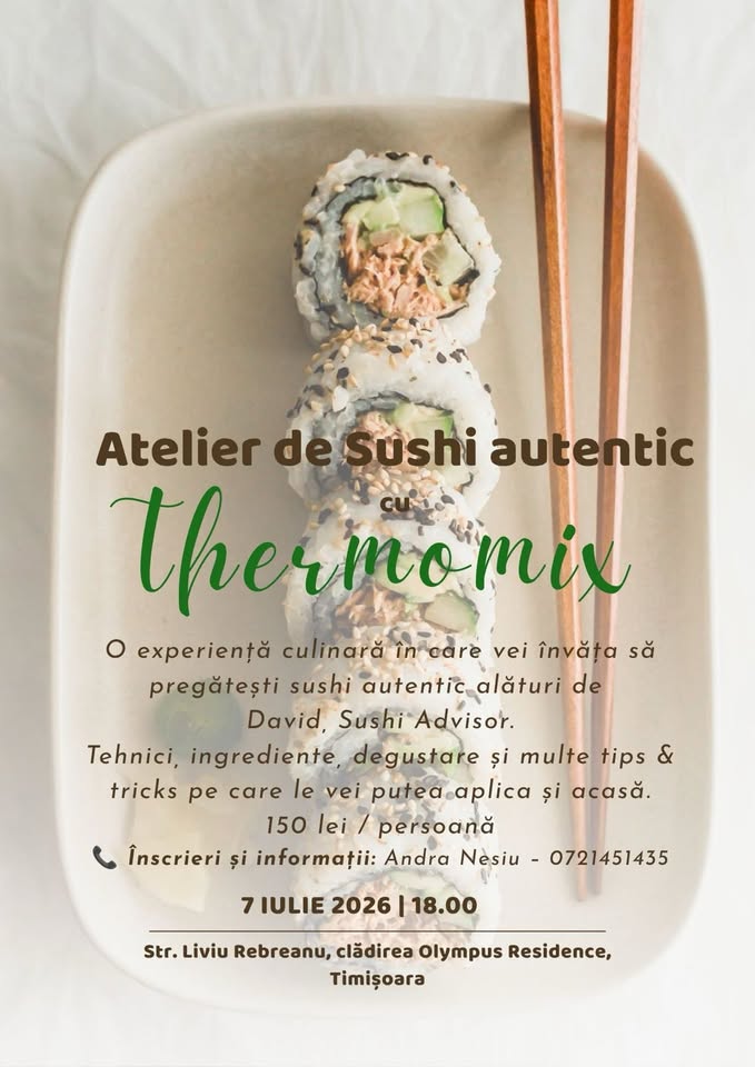 Atelier de Sushi autentic cu Thermomix