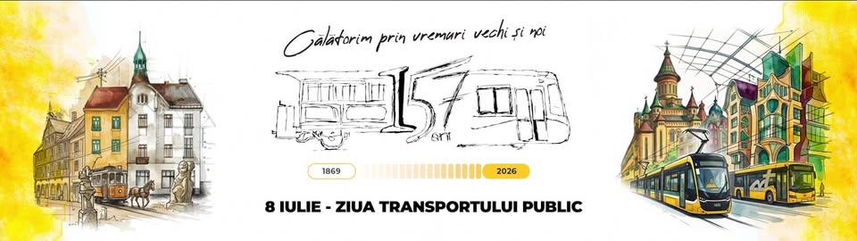 Tramvaiele „GEMENELE”, tur istoric aniversar de Ziua Transportului Public