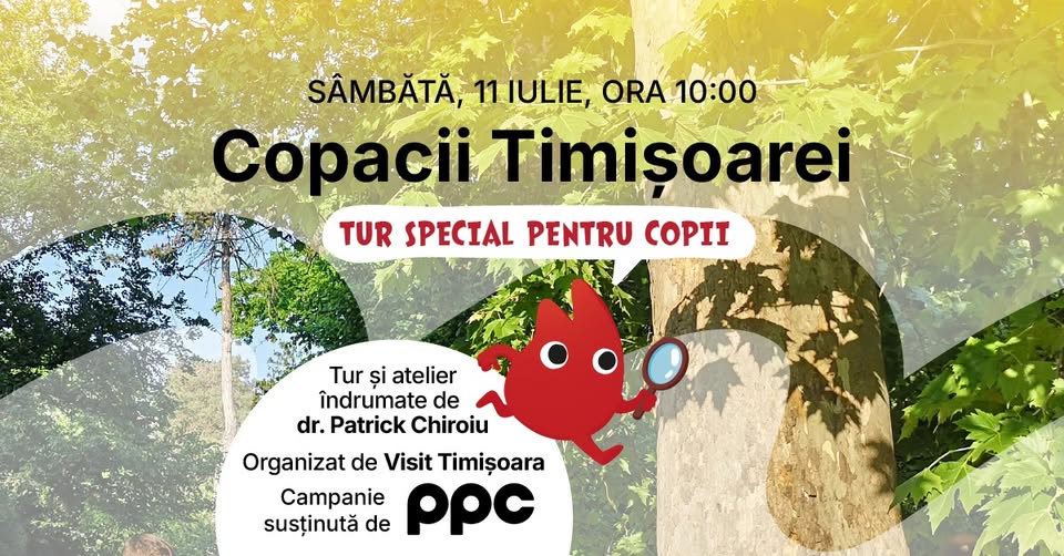 Copacii Timisoarei – Tur și atelier ghidate de dr. Patrick Chiroiu