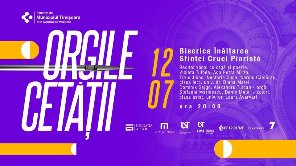 Recital vocal cu orgă și poezie