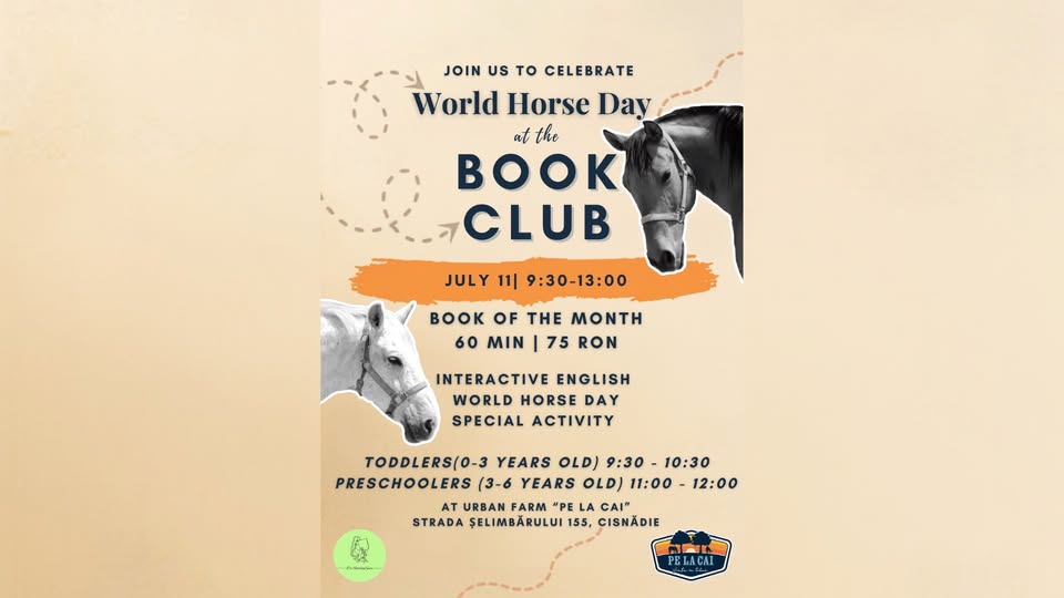 English Book Club – Toddlers/Preschoolers Editions – World Horse Day (and a Horse Ride)