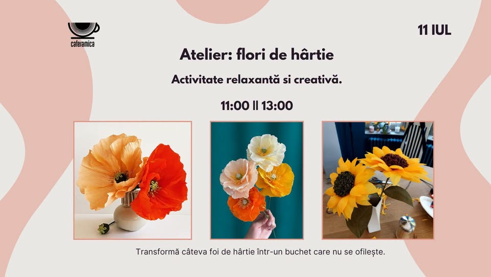 Atelier: flori de hârtie