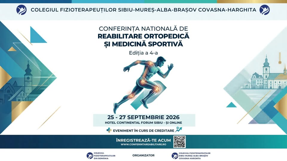 Conferința Națională de Reabilitare Ortopedică și Medicină Sportivă ediția a 4-a