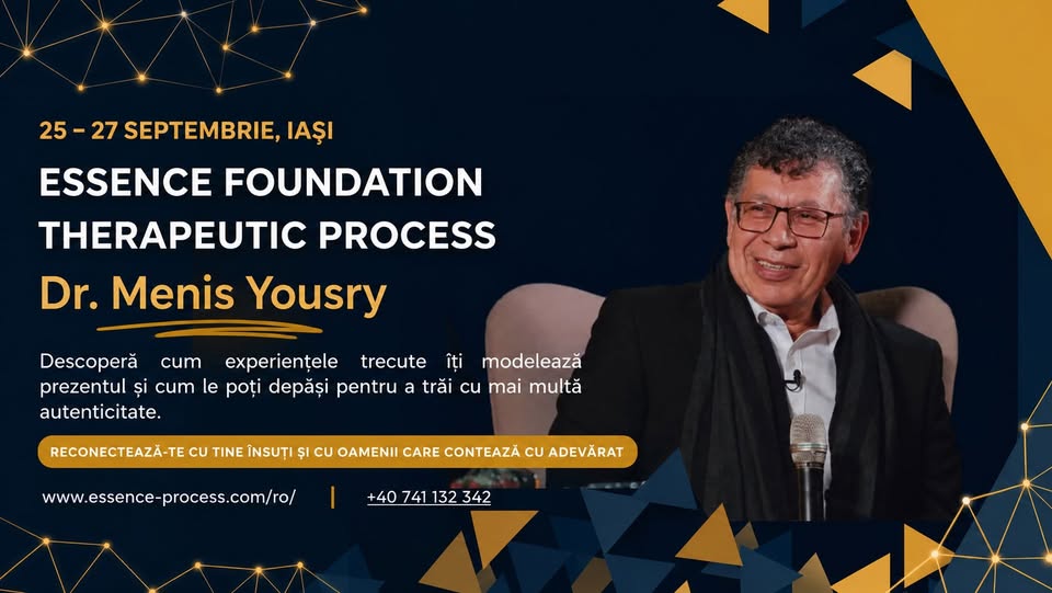 Seminar terapeutic FOUNDATION IAȘI cu Dr. Menis Yousry