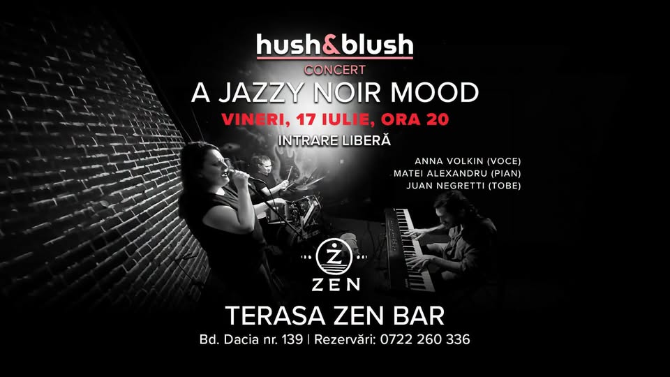 Hush & Blush live pe terasa Zen Bar