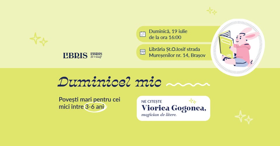 Duminicel mic – Povești mari pentru cei mici între 3 – 6 ani