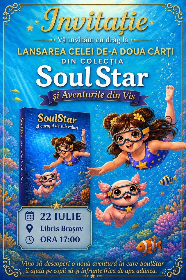 Lansare carte ” SoulStar și curajul de sub valuri „