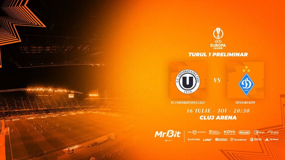 UEFA EUROPA LEAGUE – Turul 1 | FC Universitatea Cluj – Dynamo Kyiv