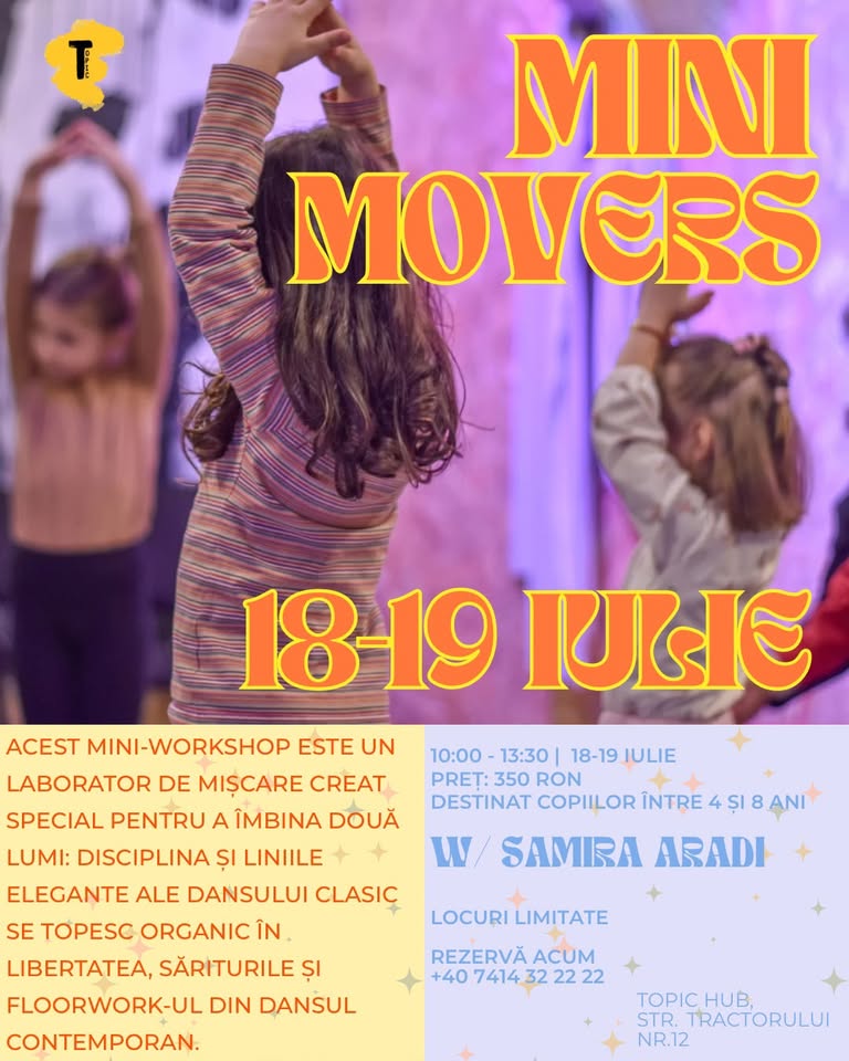 Mini Movers | Ballet Workshop for Kids (4-8 Y/O) w/ Samira Aradi @ Topic Hub