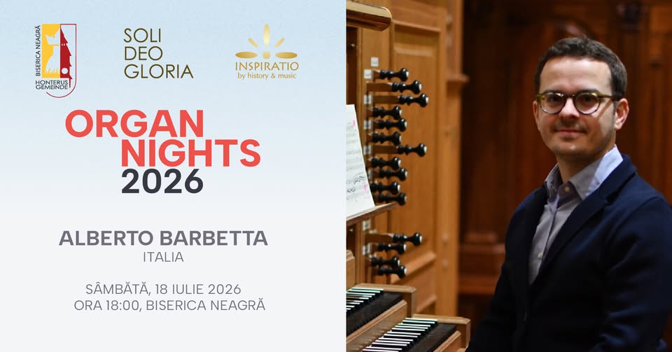 Organ Nights – Alberto Barbetta la Biserica Neagră