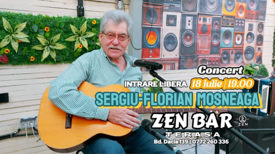 Sergiu-Florian Mosneaga live pe terasa Zen Bar