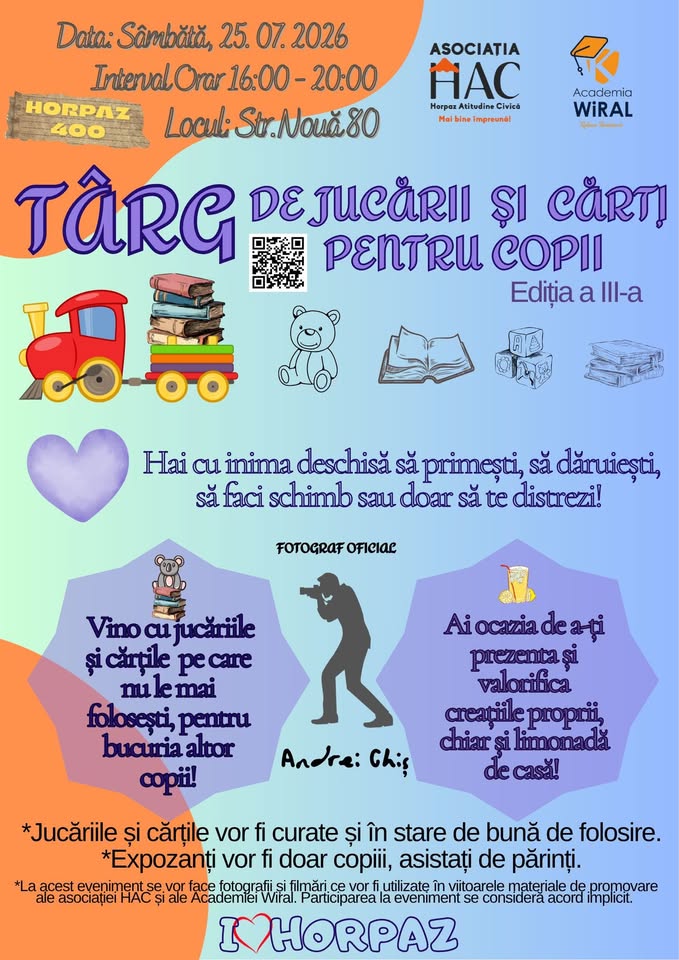 Târg de jucării și cărți pentru copii