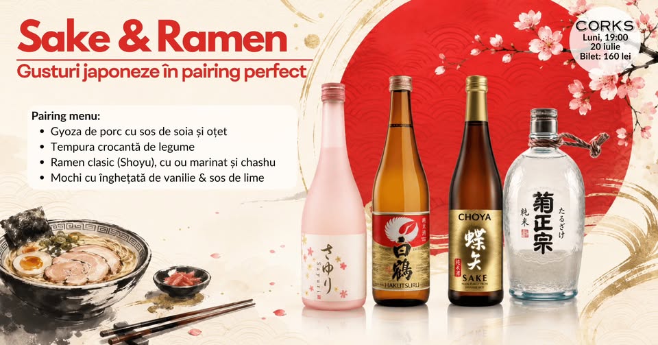 Sake & Ramen | Gusturi japoneze în pairing perfect