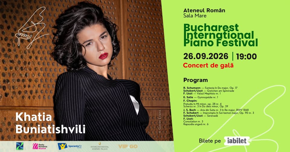 [SOLD OUT] Khatia Buniatishvili – Concert de Gală | Bucharest International Piano Festival