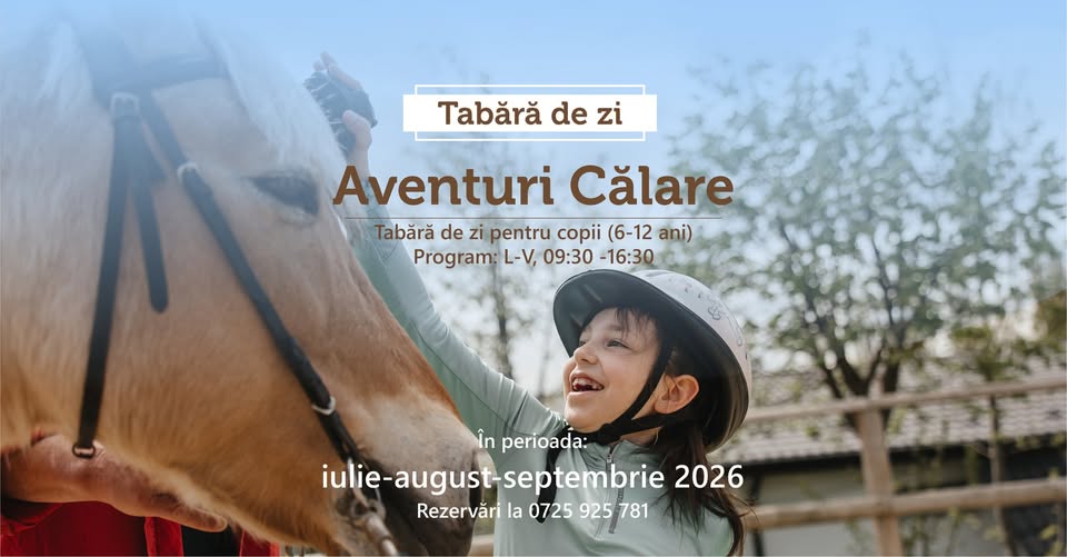 🐎Aventuri călare – tabăra de zi pentru copii