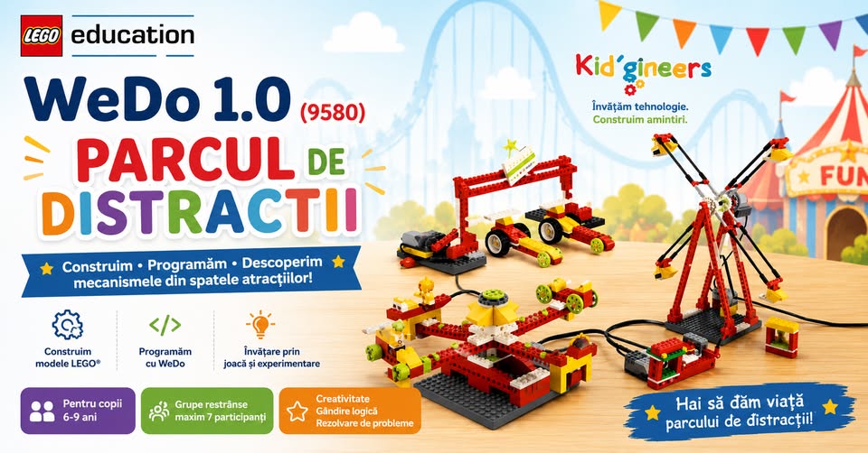 Ateliere LEGO® Education WeDo 1.0 – Parcul de distractii (6–9 ani)