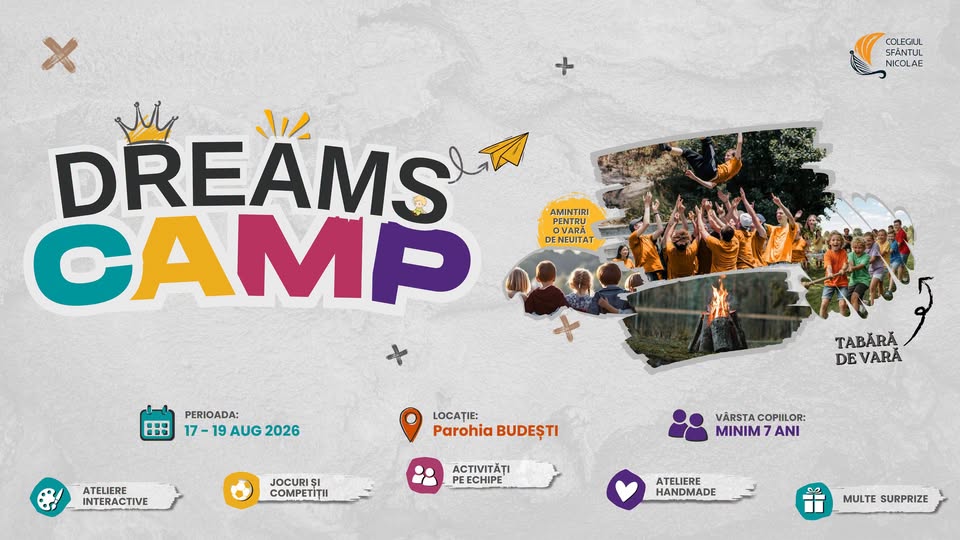 Tabăra DREAMS CAMP în Parohia „Sfânta Cuvioasă Parascheva” – BUDEȘTI