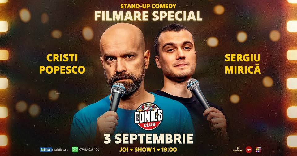 Filmare Special - Cristi Popesco & Sergiu Mirică la ComicsClub! - Show 1 — București