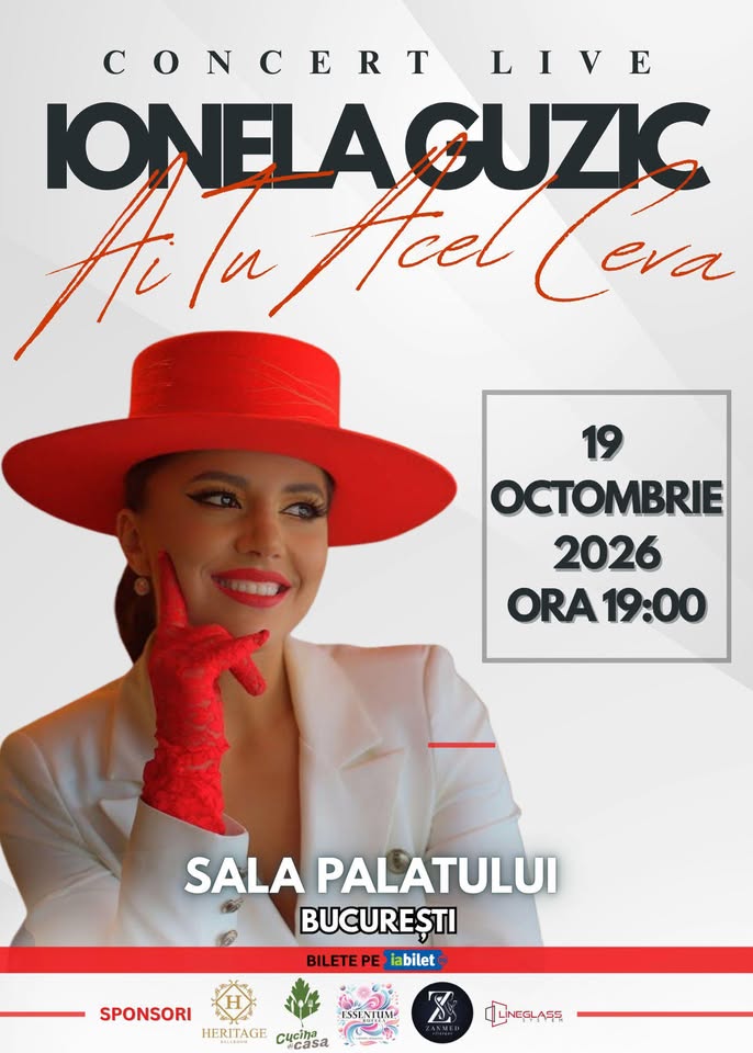 Ionela Guzic concert Sala Palatului 19 Octombrie 2026 — București