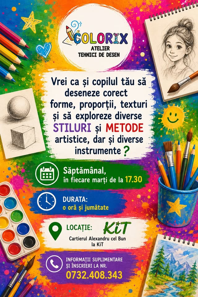 𝘾𝑶𝙇𝑶𝙍𝑰𝙓- Atelier de tehnici de desen