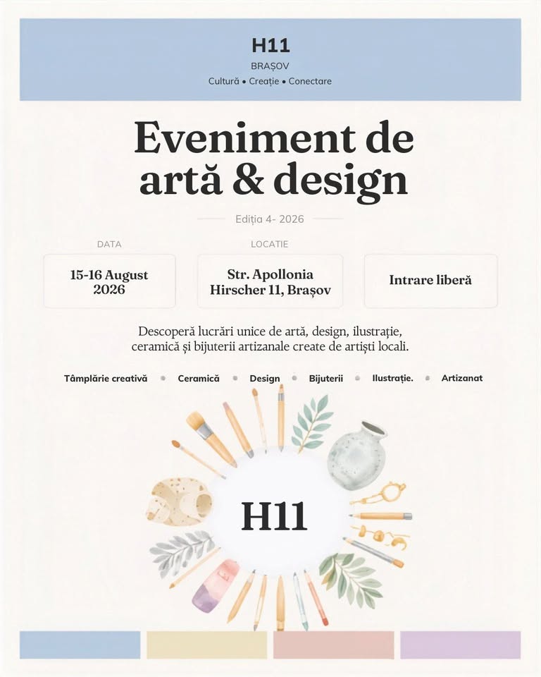 H11✨ Eveniment de artă și design, ediția #4