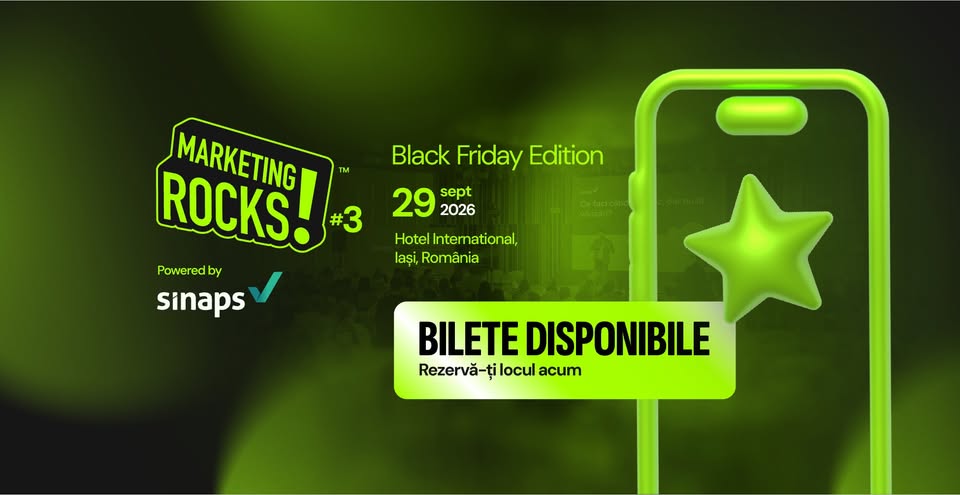 Marketing Rocks! by Sinaps, Ediția 3, Black Friday Edition