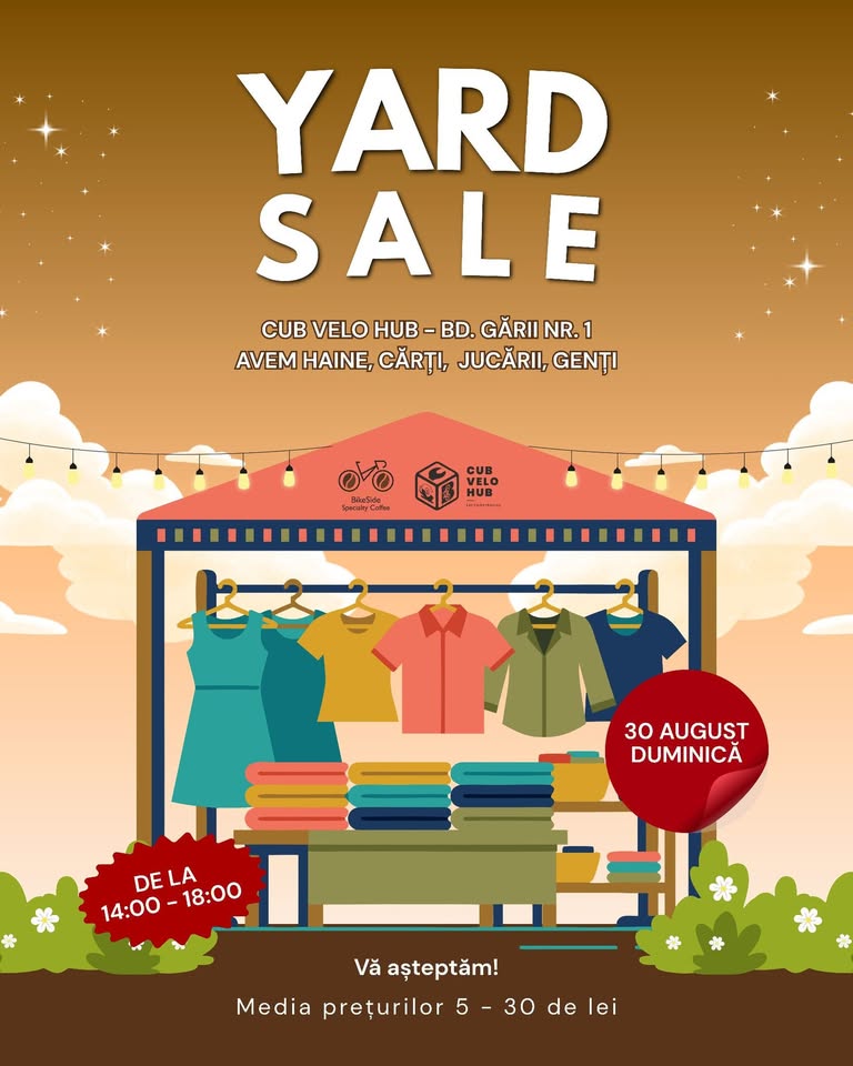 🌞 Yard Sale de vară | duminică, 30 august