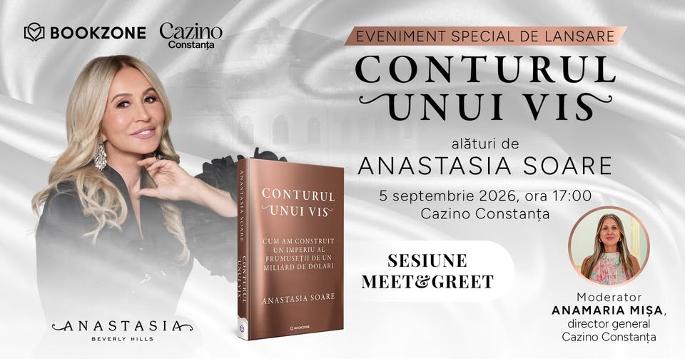 Lansare ,,Conturul unui vis” alături de Anastasia Soare la Cazino Constanța