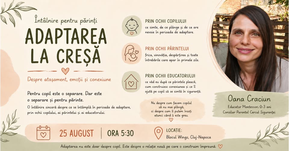 Adaptarea la cresa – Intalnire pentru parinti