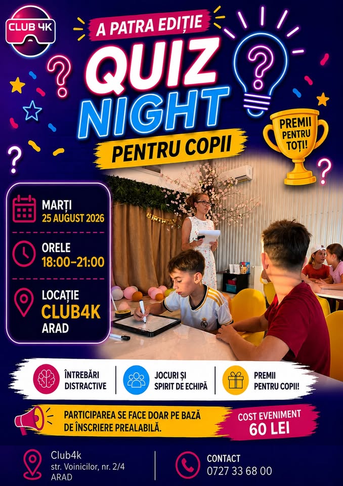 QUIZ NIGHT EDIȚIA A IV-A