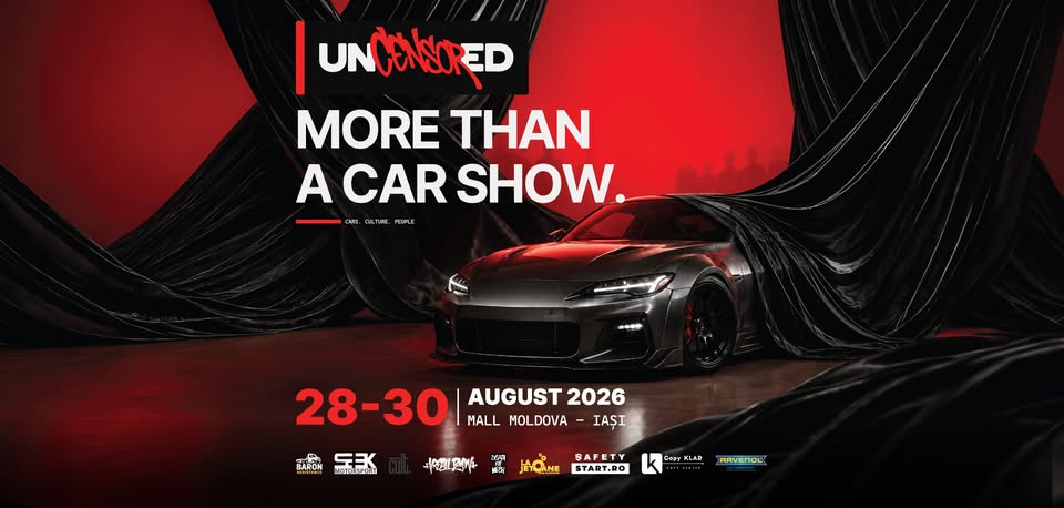 UNCENSORED – Car Show @ Mall Moldova – 28 – 30 august 2026