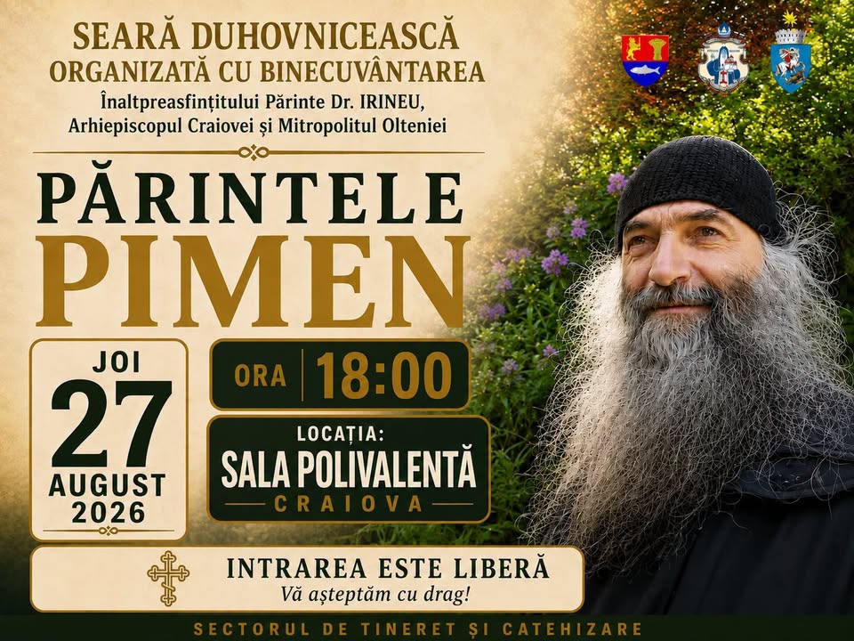 Conferință duhovnicească: Părintele Pimen Vlad