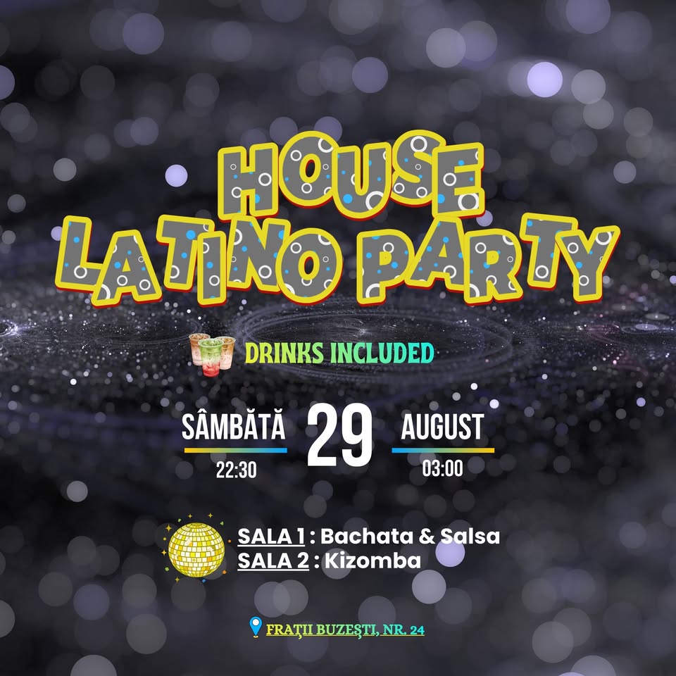 House Latino Party 🍹 drinks included | 29 August ⏰22:30-03:00