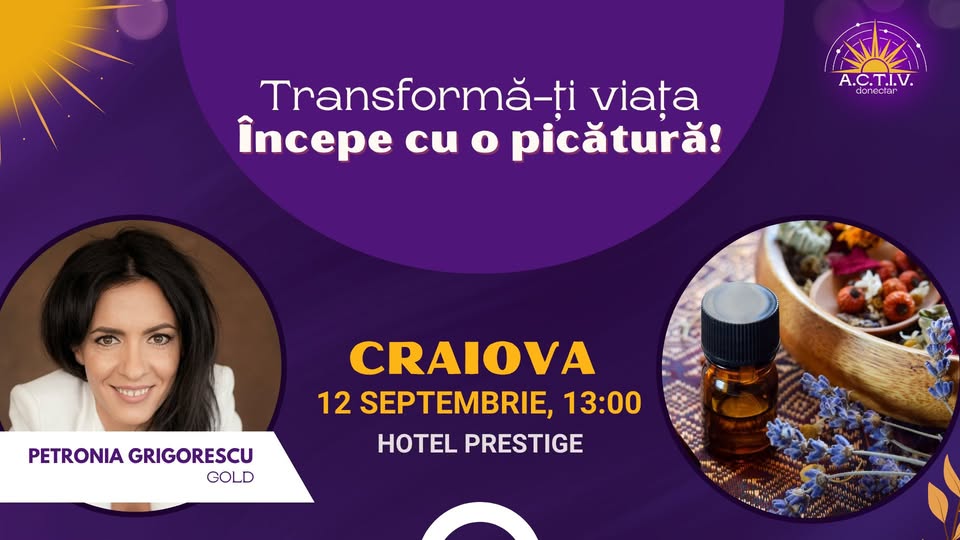 Transforma-ti viata, incepe cu o picatura – CRAIOVA